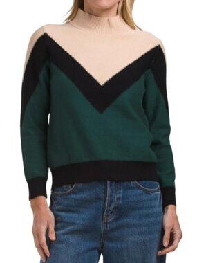 NANCY YANG Mock Neck Sweater